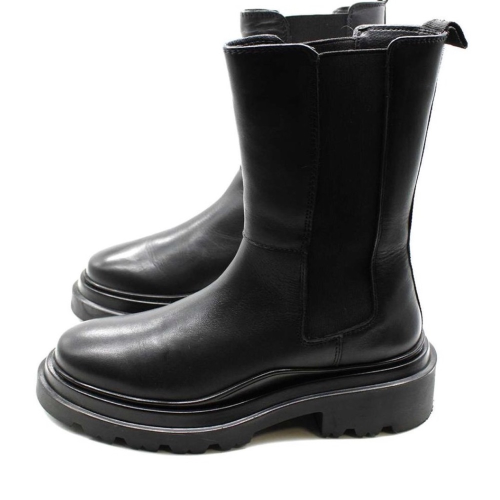 Aqua Black Ankle Boots - Picture 6 of 14